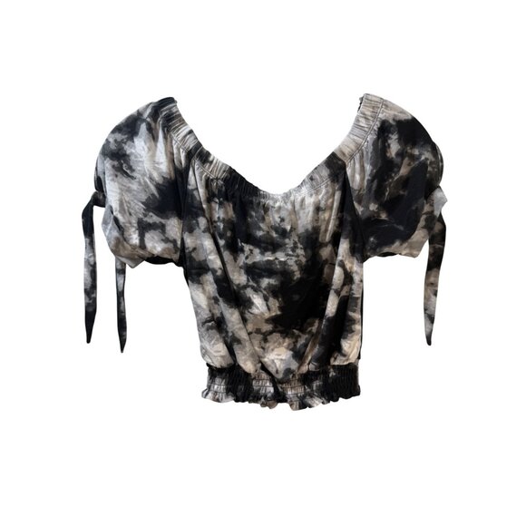 Derek Heart Womens Tie-Dye Off-Shoulder Top S - Picture 1 of 10